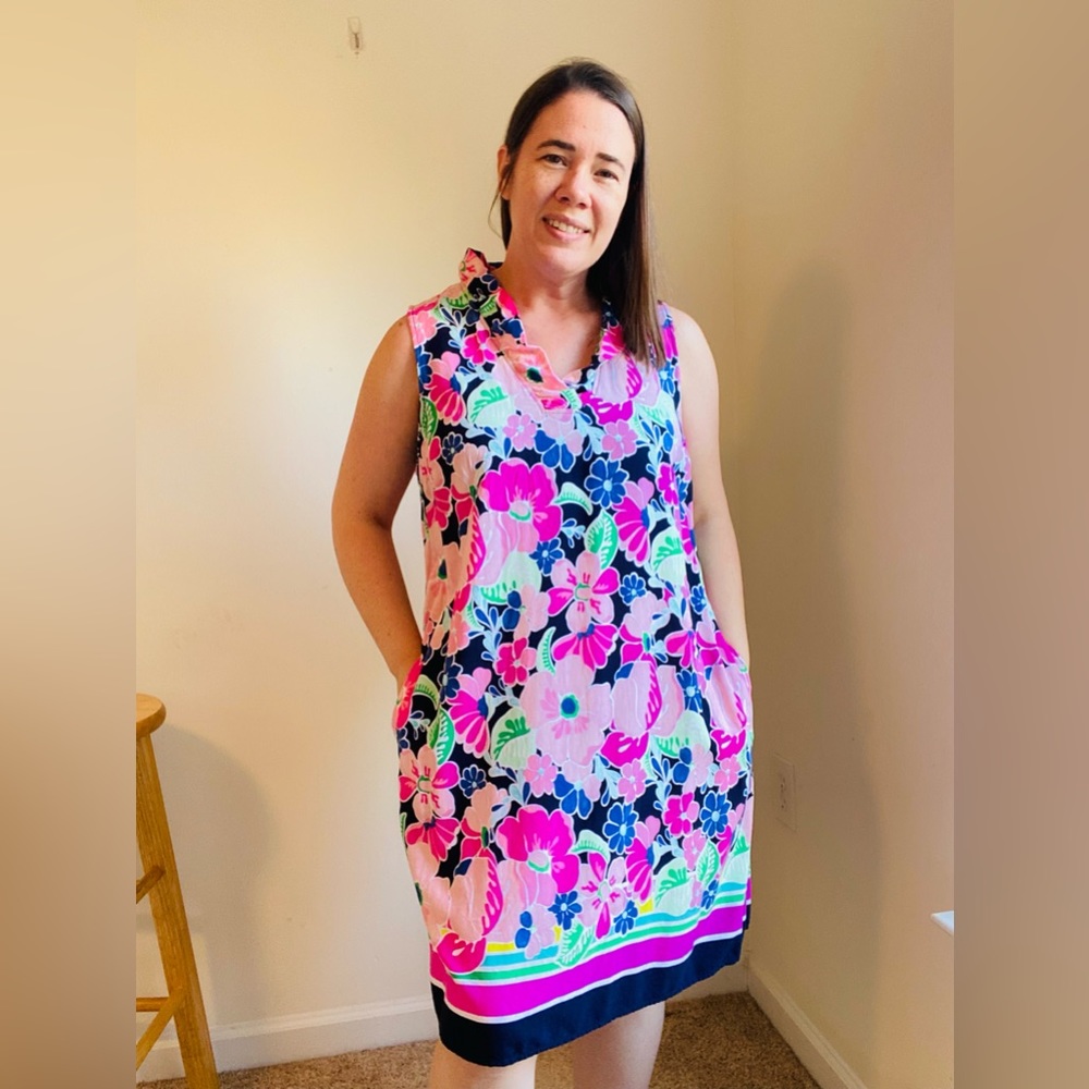 Crown & Ivy pink floral sleeveless dress - Picture 7 of 7